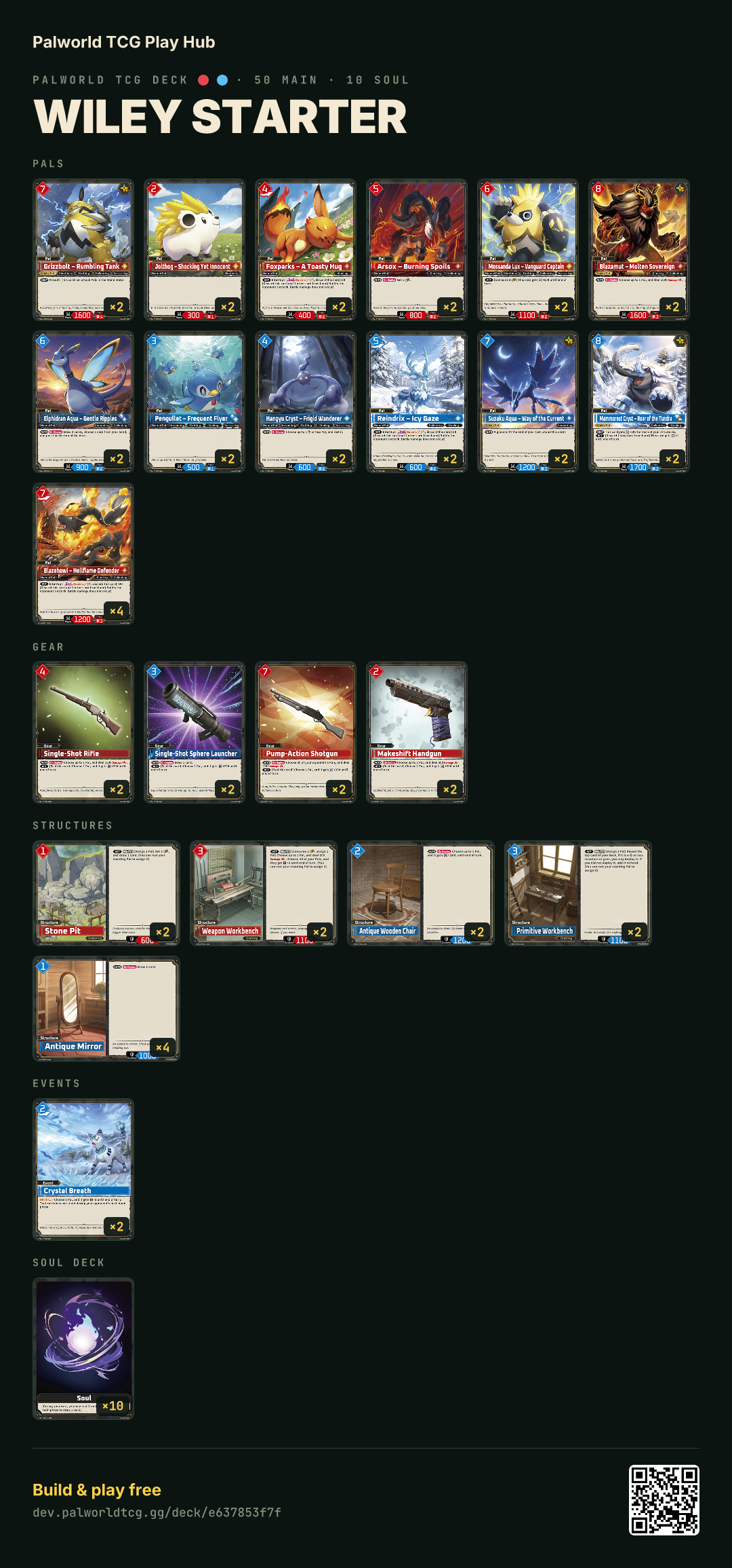 wiley starter decklist