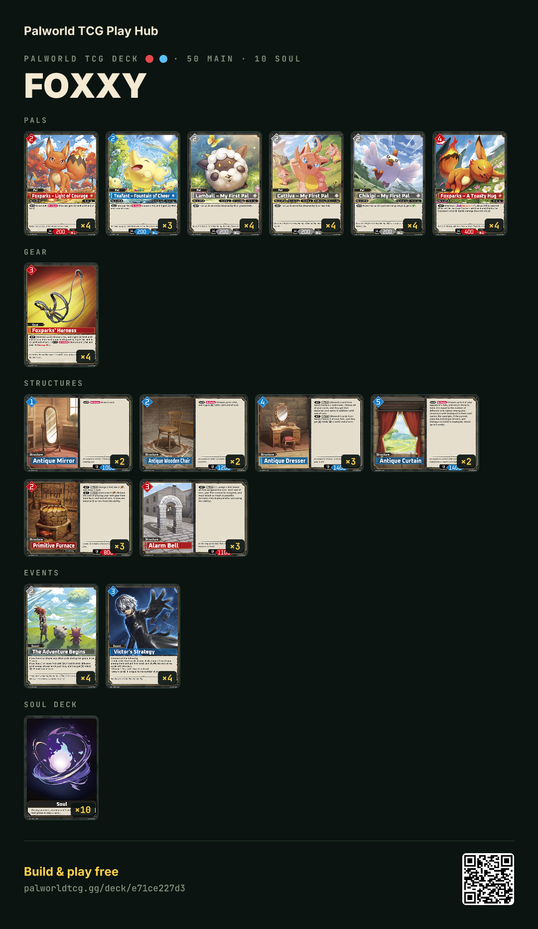 Foxxy decklist