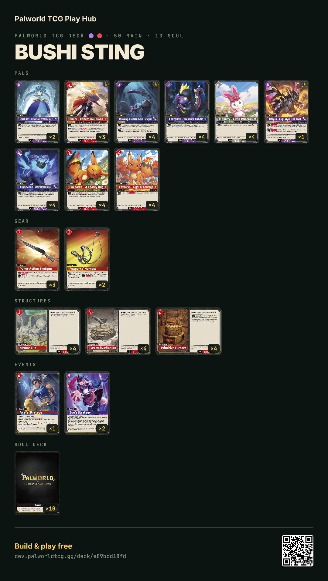 Bushi Sting decklist