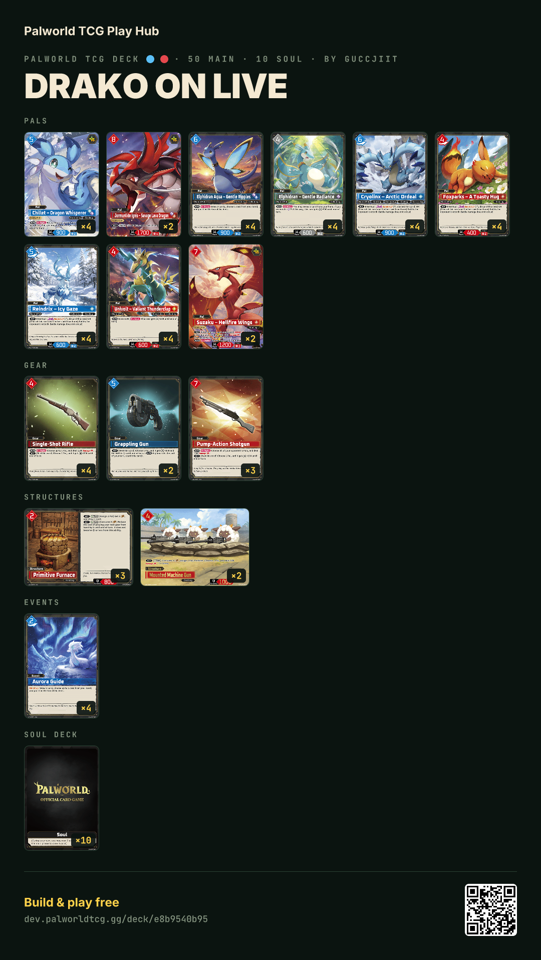 Drako on LIVE decklist