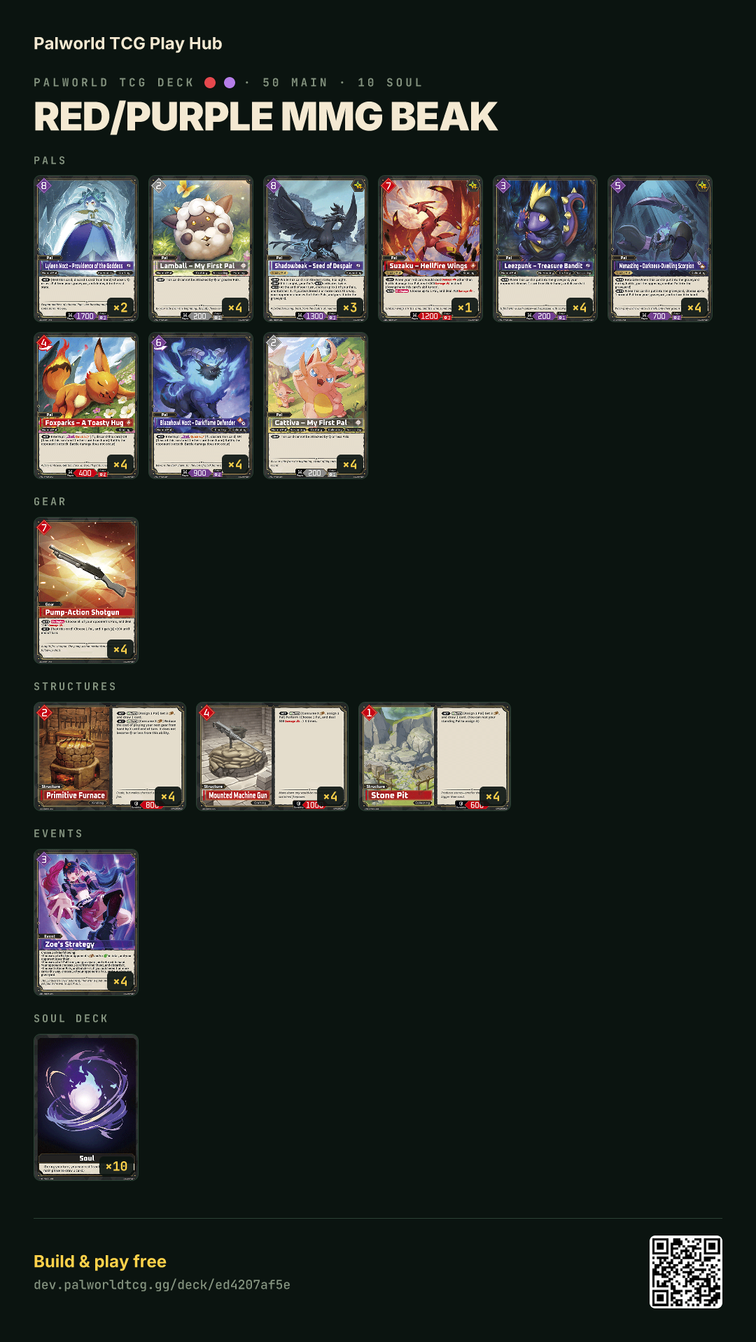Red/Purple MMG BEAK decklist