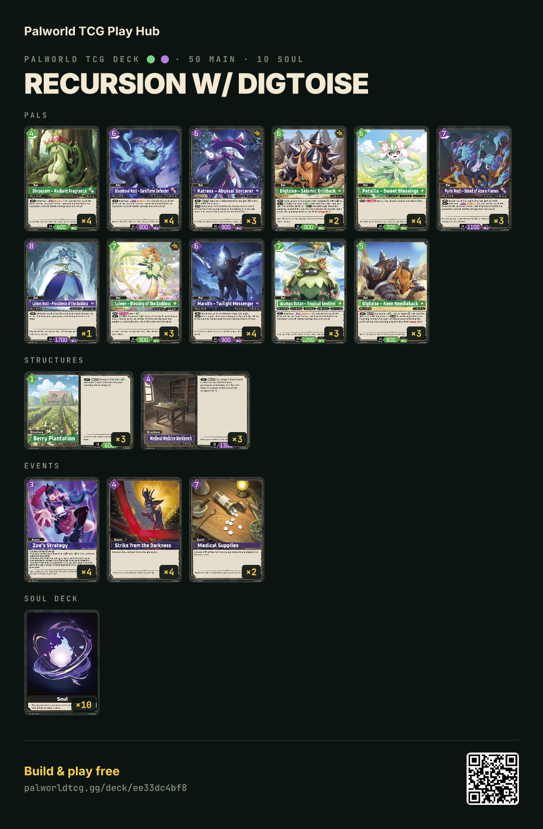 Recursion w/ Digtoise decklist