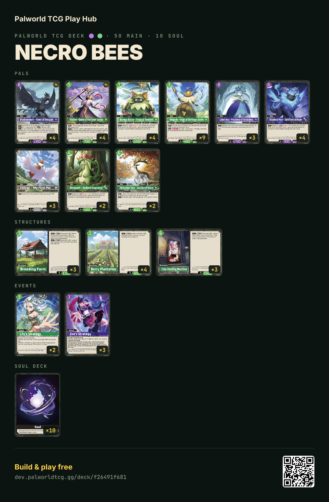 Necro bees decklist