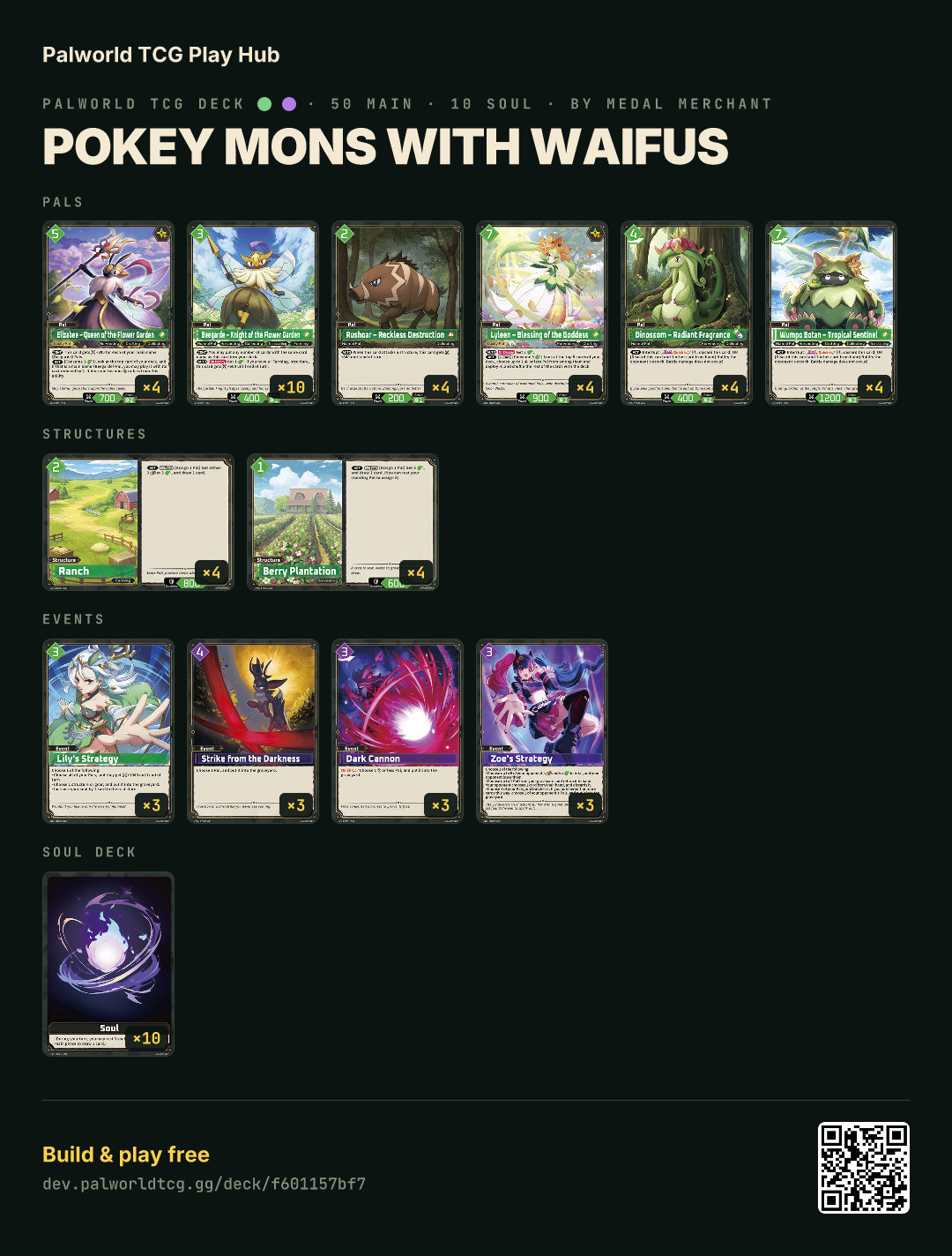 Pokey Mons with Waifus decklist