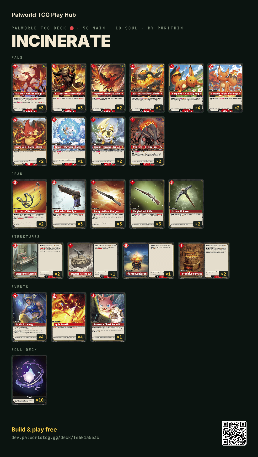 INCINERATE decklist