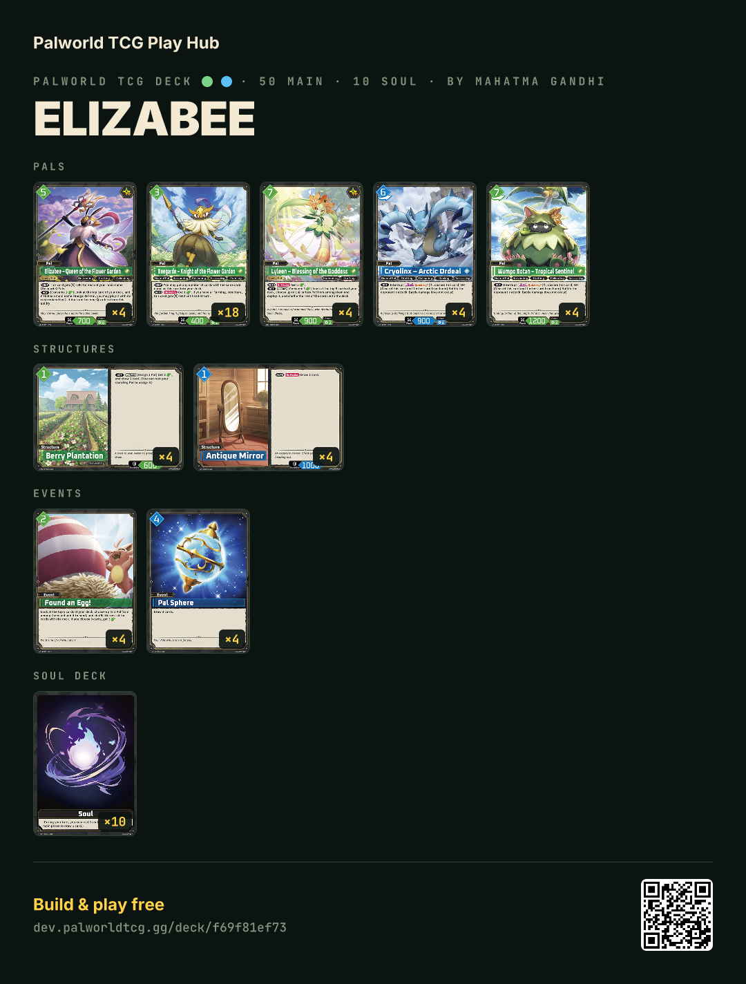 Elizabee decklist