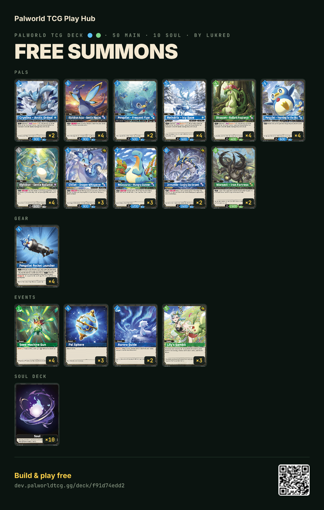 Free Summons decklist