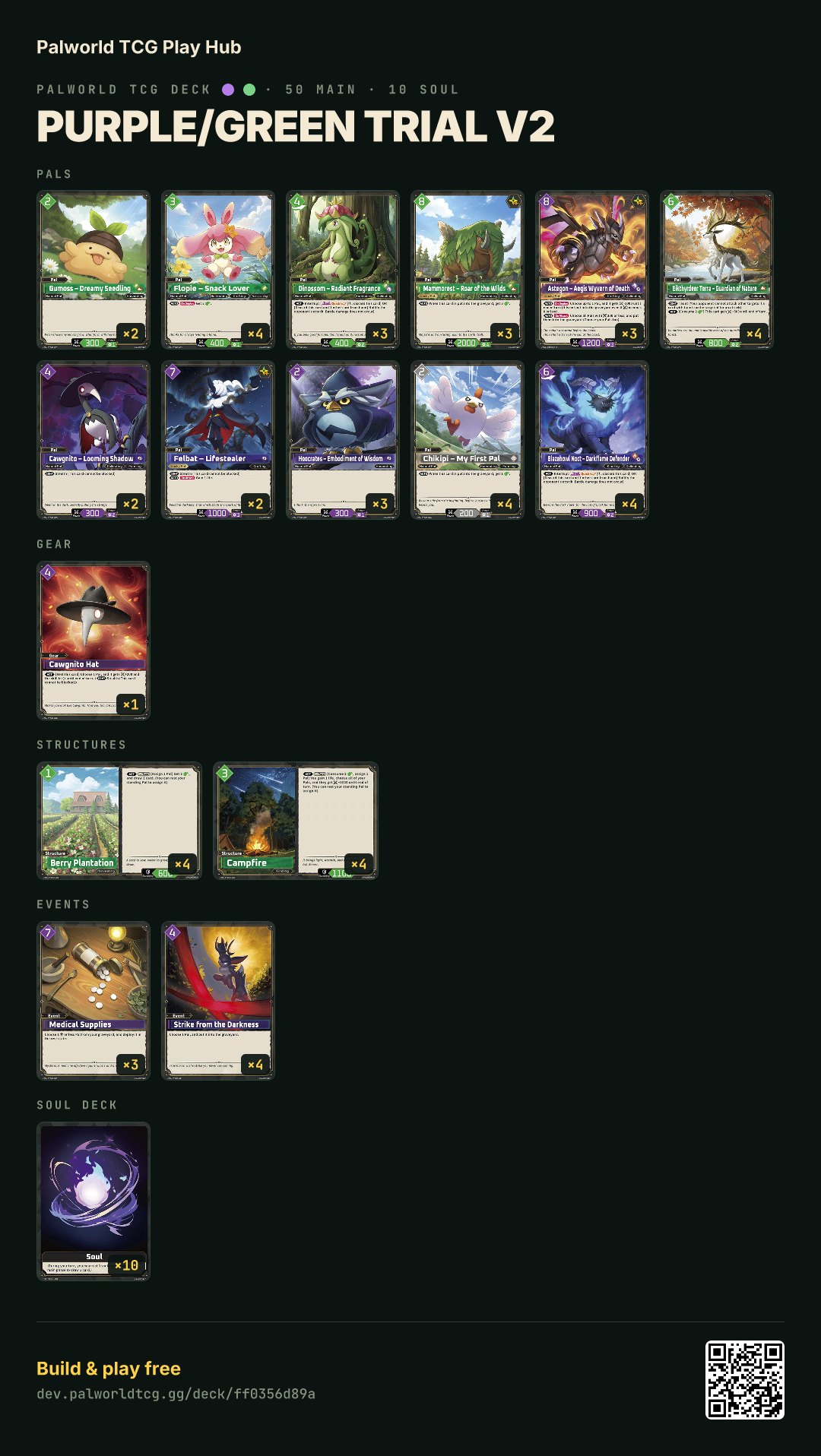Purple/Green Trial V2 decklist