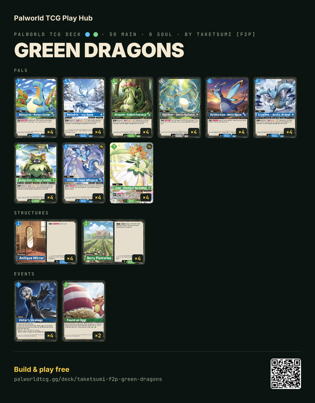 Green Dragons decklist