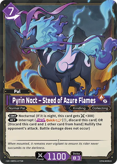 Pyrin Noct – Steed of Azure Flames
